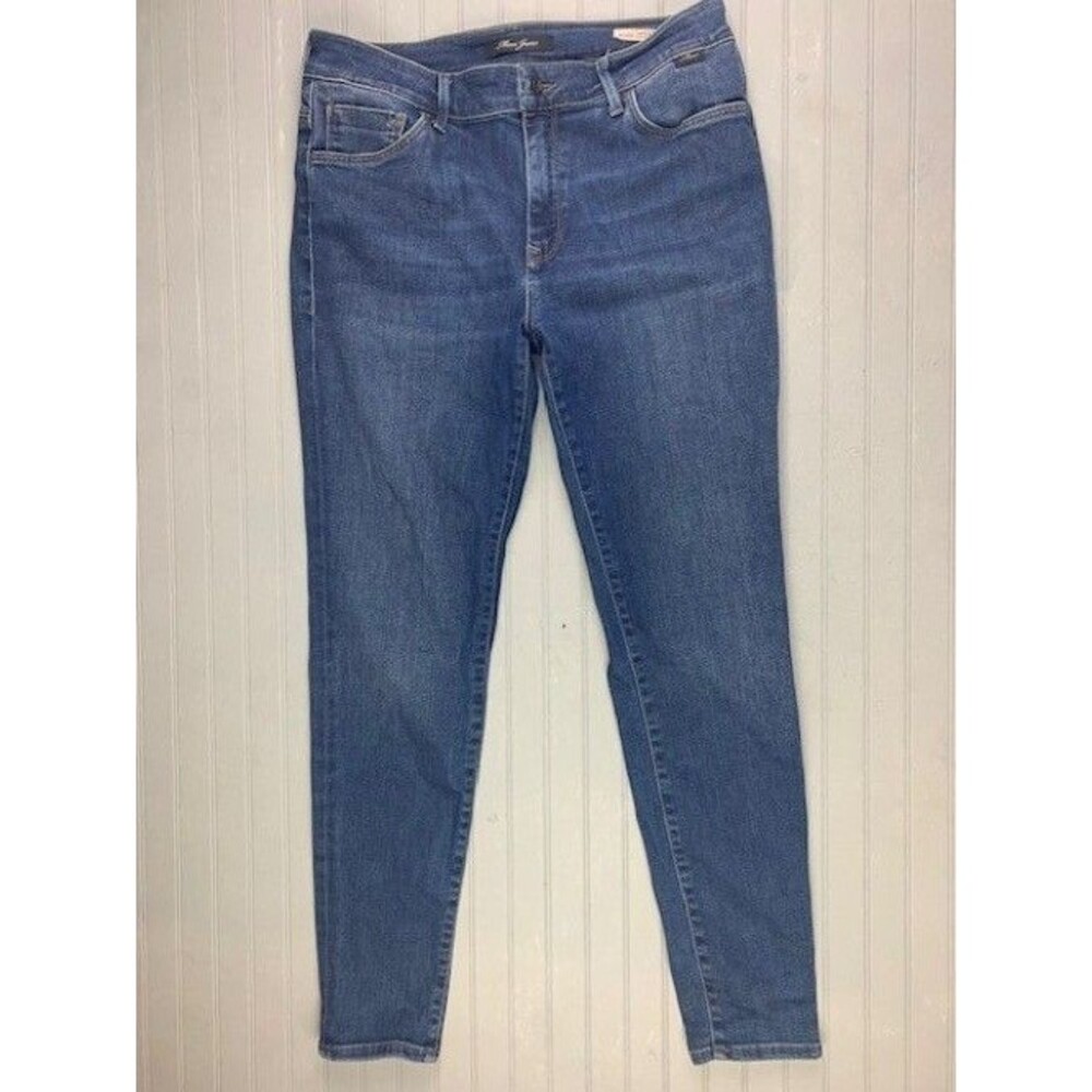 Mavi Size 31 Womens Jeans Alissa High Rise Super Skinny Stretch Dark Wash